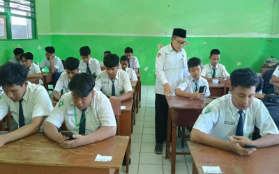 Pelaksanaan ASAS Genap Kelas IX MTsN 1 Sumenep Dimulai, Hari Pertama Berjalan Lancar